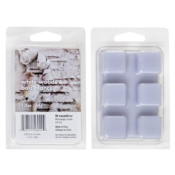 6Pk Scented Wax Melts White Woods - Set of 4