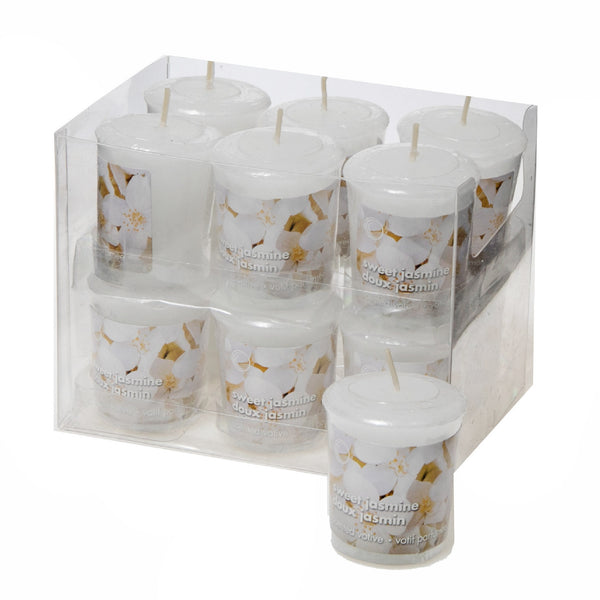 Mushroom Votive Sweet Jasmine  - Set of 12