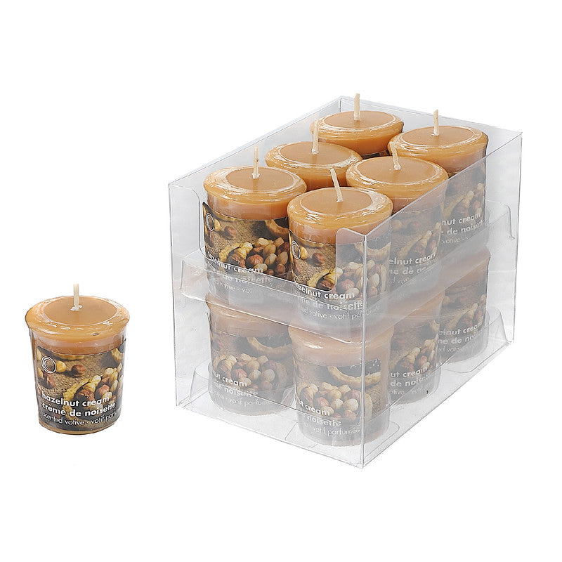 Mushroom Votive (Hazelnut Cream) (12/Display) - Set of 12