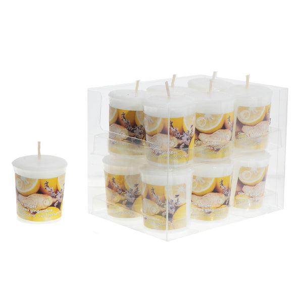 Mushroom Votive (Citrus Ginger) (12/Disp) - Set of 12