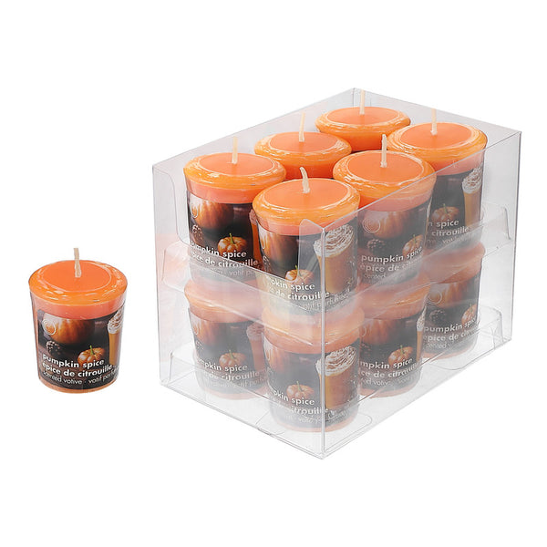 Mushroom Votive (Pumpkin Spice) (12/Display) - Set of 12