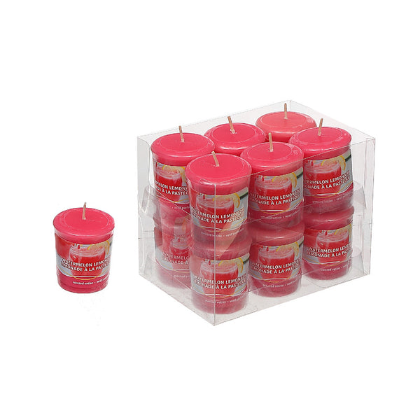 Mushroom Votive (Watermelon Lemonade) (12/Disp) - Set of 12