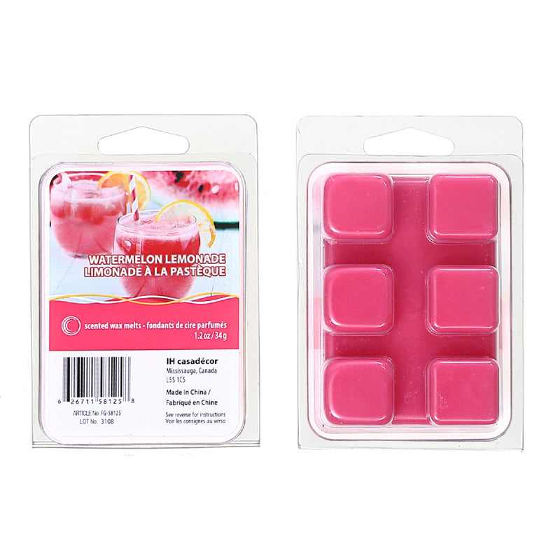 6Pk Scented Wax Melts Watermelon Lemonade - Set of 4