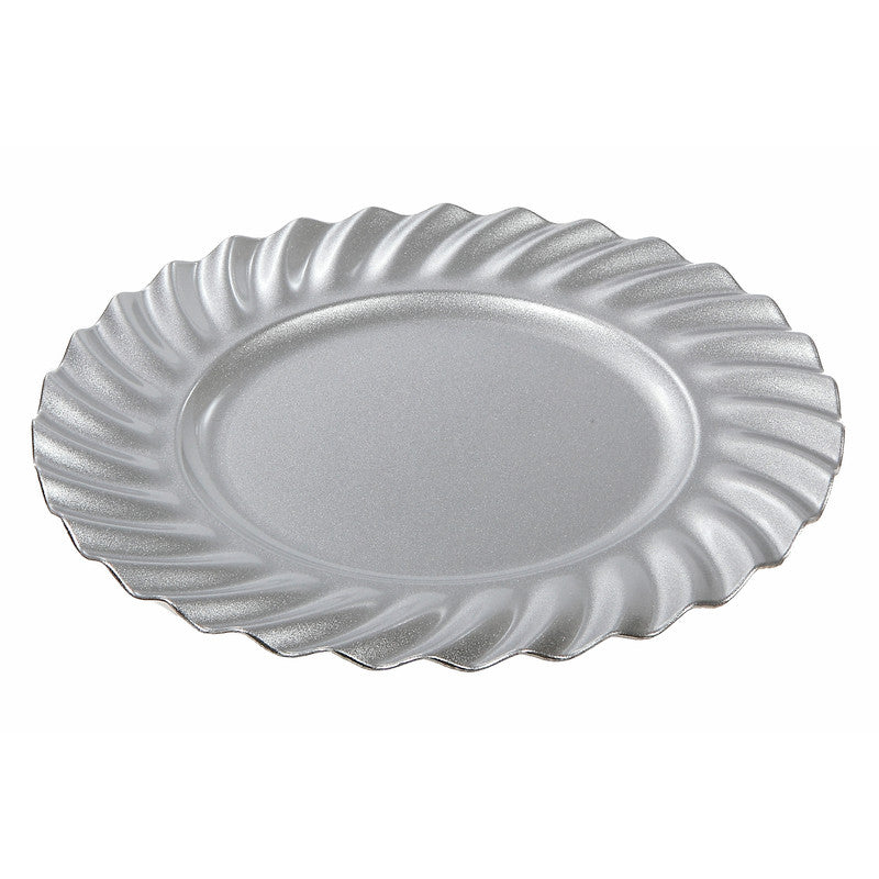 Charger Plate (Wavy) (Silver) (13") - Set of 6