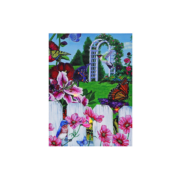 Led Canvas Wall Art Botanical Garden 12 X 16