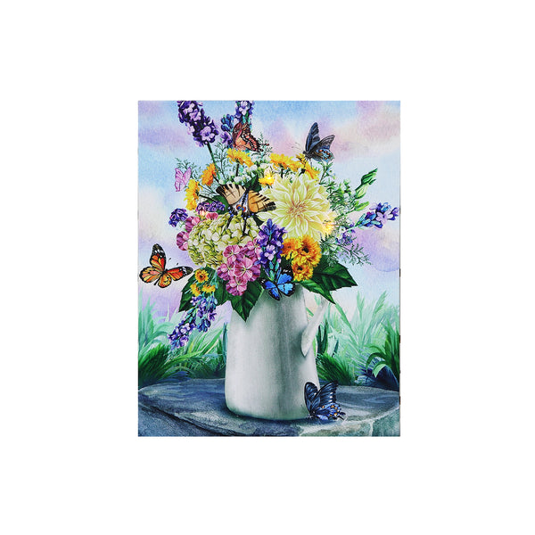 Led Canvas Wall Art Fresh Flowers 12 X 16