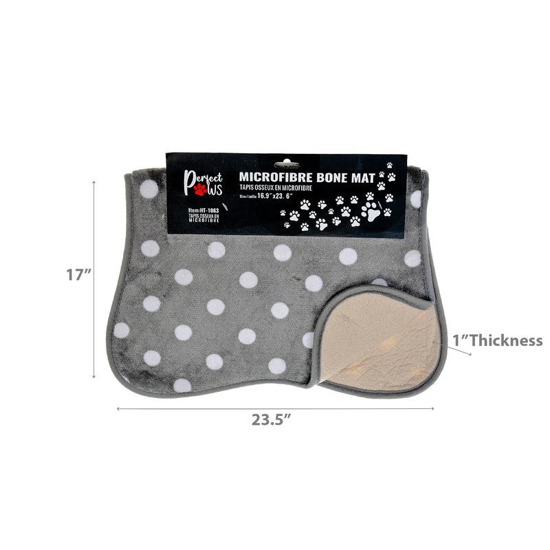 Microfibre Bone Mat Polka Dot