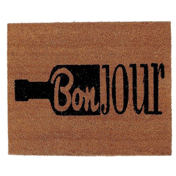 Coir Door Mat (Bonjour Vin)