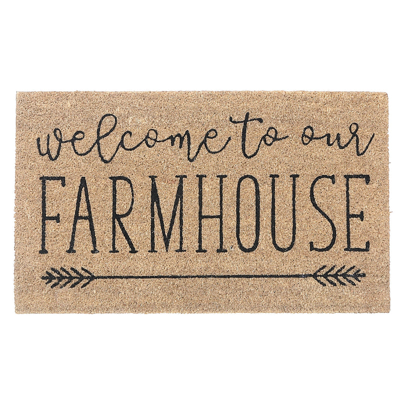 Coir Door Mat Welcome To Our Farmhouse