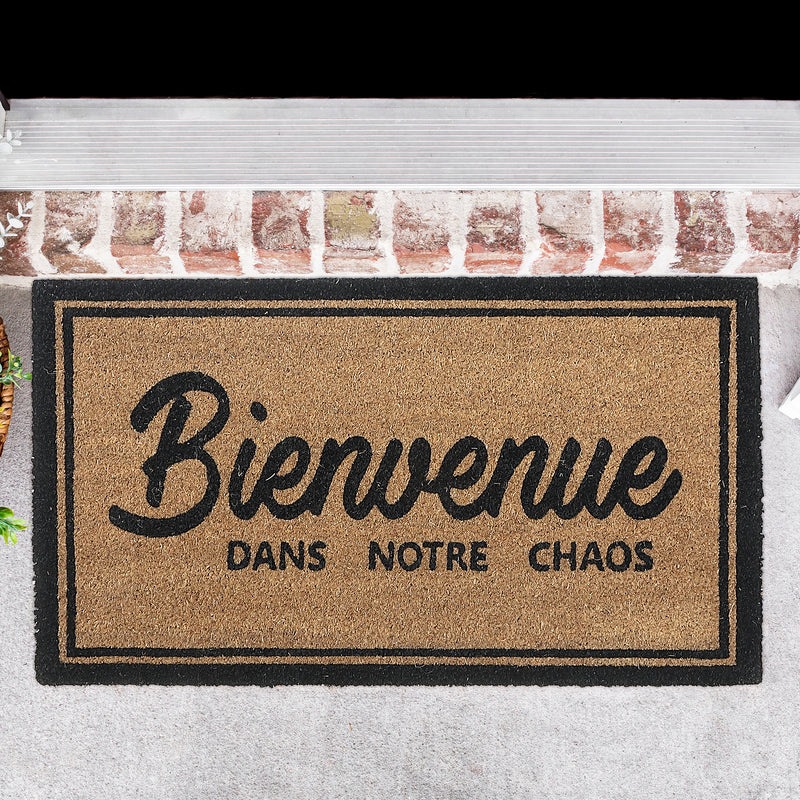 Coir Door Mat Bienvenue Dans Notre Chaos