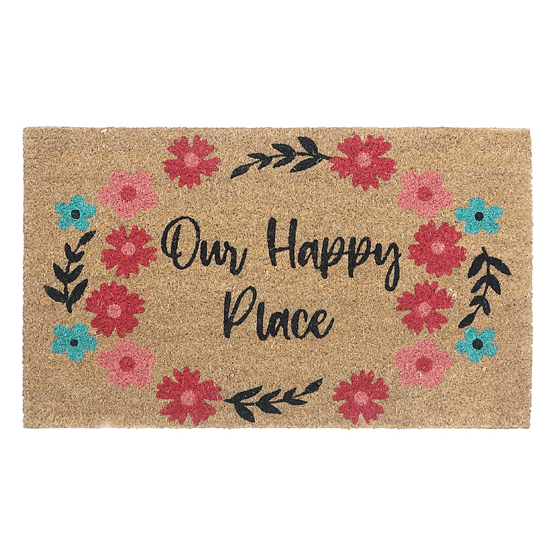 Coir Door Mat Our Happy Place