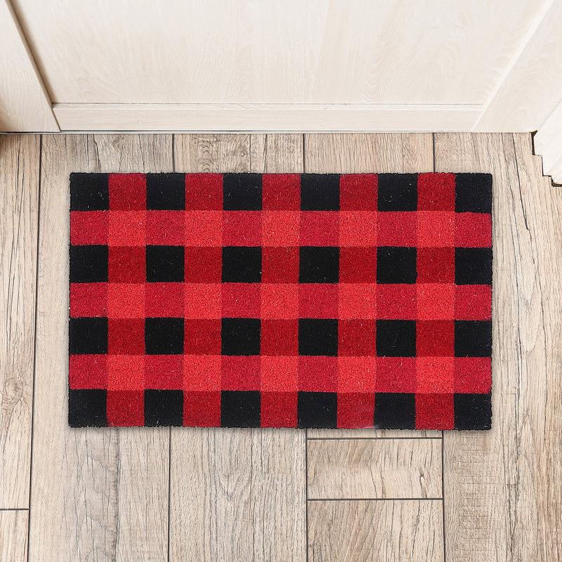 Coir Door Mat Red Buffalo