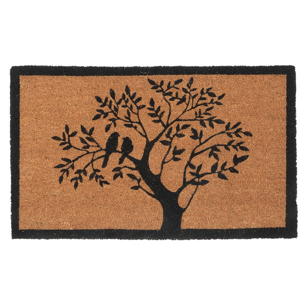 Coir Door Mat (Tree With Birds)