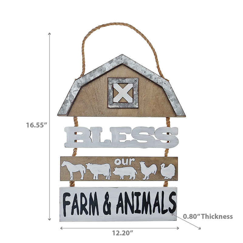 Bless Our Farm & Animals Hanger