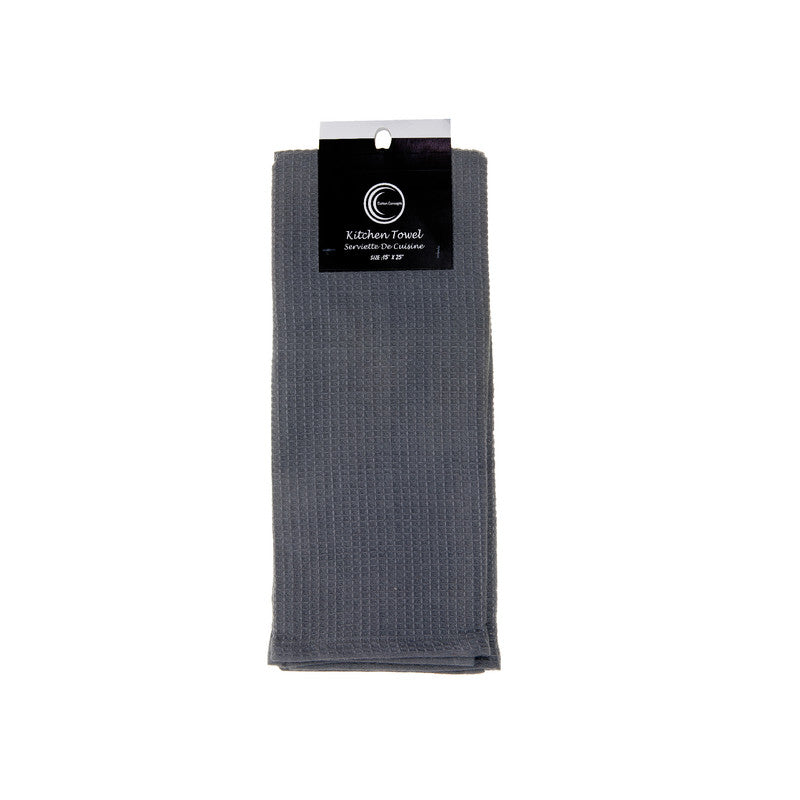 Waffle Kitchen Towel (Gray) - Set of 6