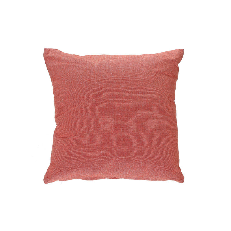 Chambray Cushion With Zipper (Orange) - Set of 2