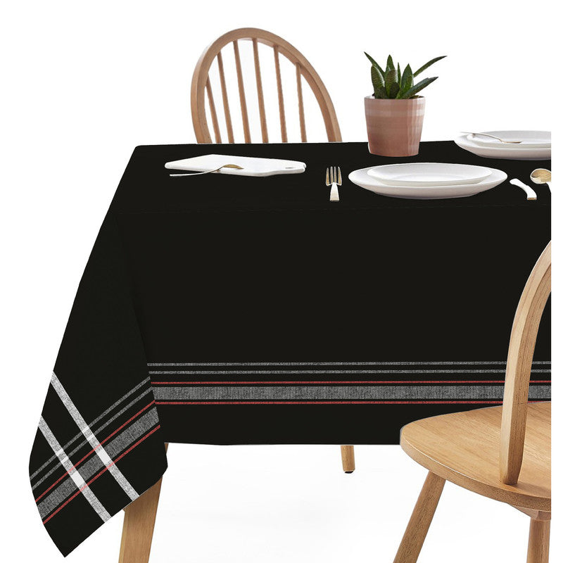 French Border Tablecloth (60 X 90) (Black)