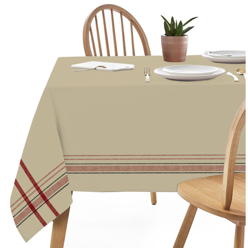 French Border Tablecloth (60 X 90) (Taupe)