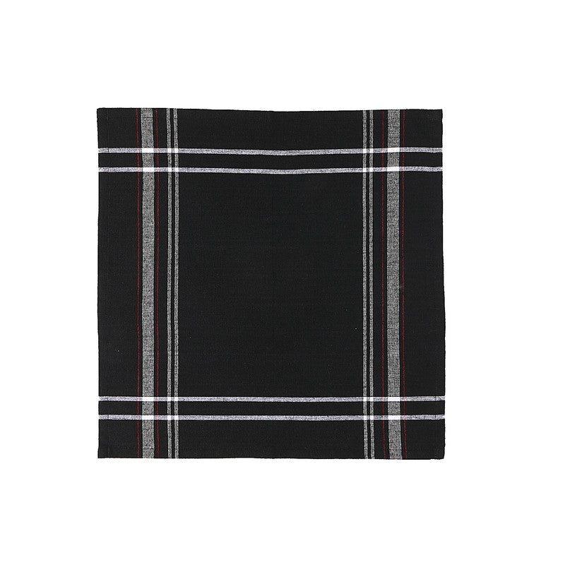 French Border Napkin (Set Of 4) (Black)