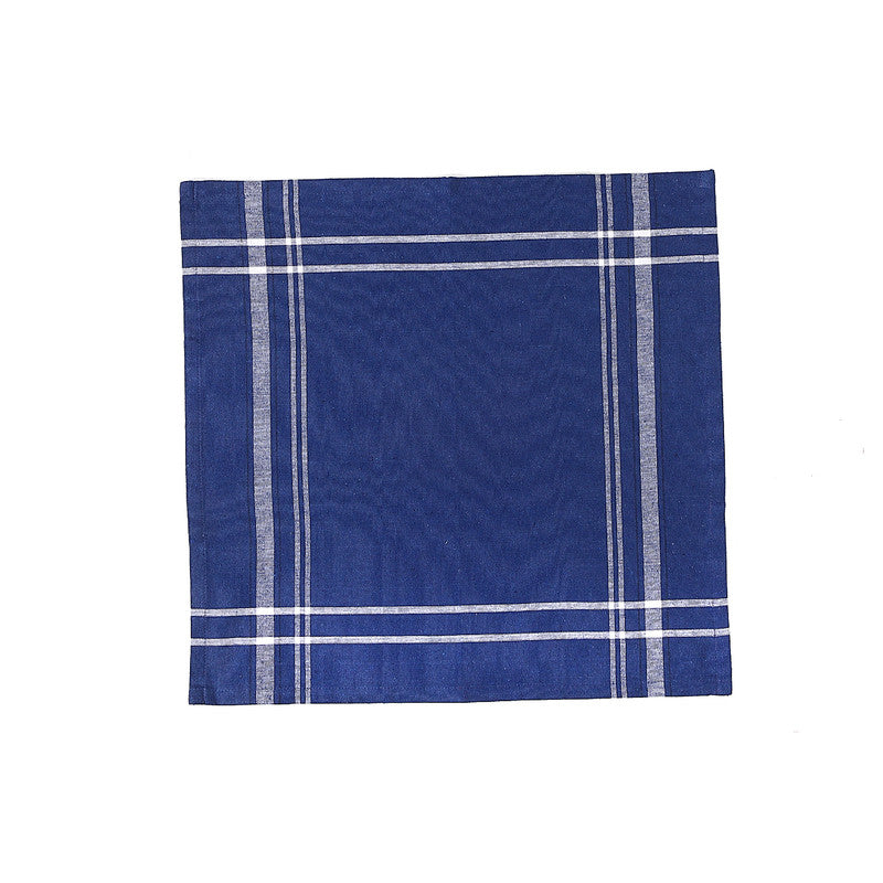 French Border Napkin (Set Of 4) (Navy Blue)