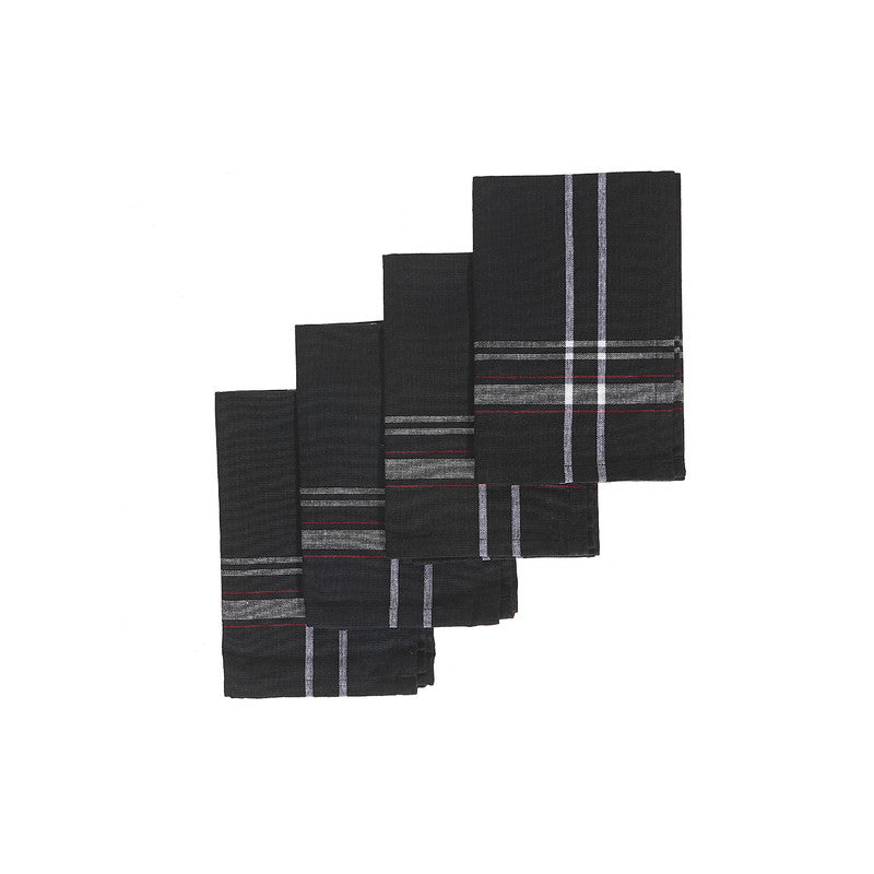 French Border Napkin (Set Of 4) (Black)