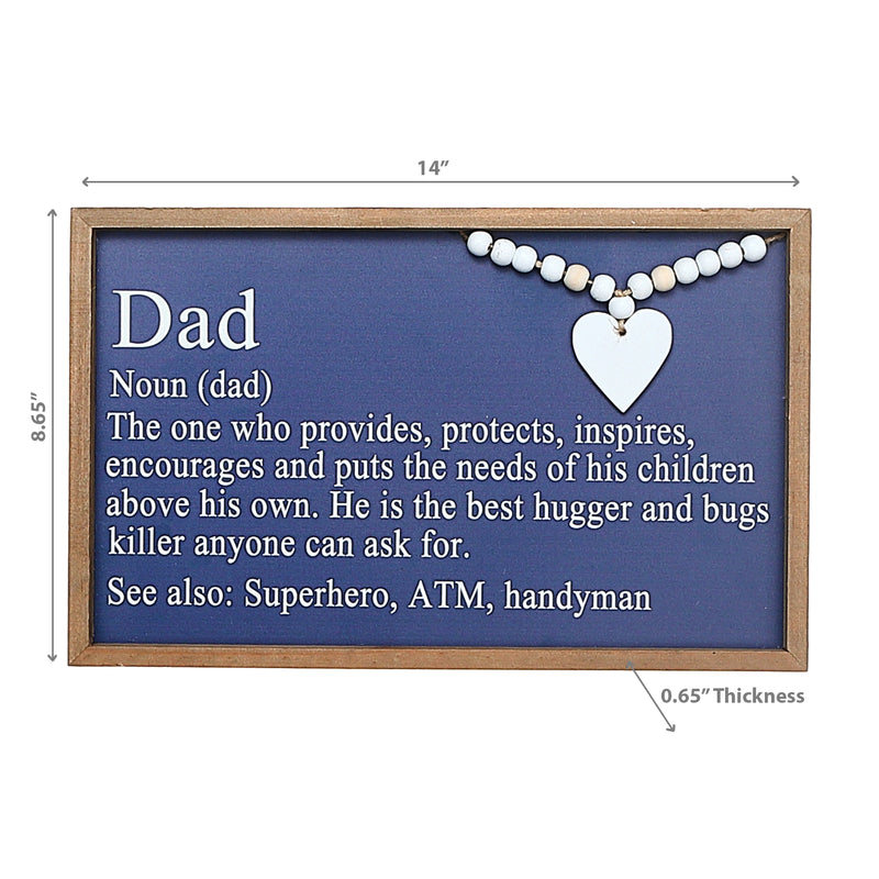 Framed Definition Of Dad Sign