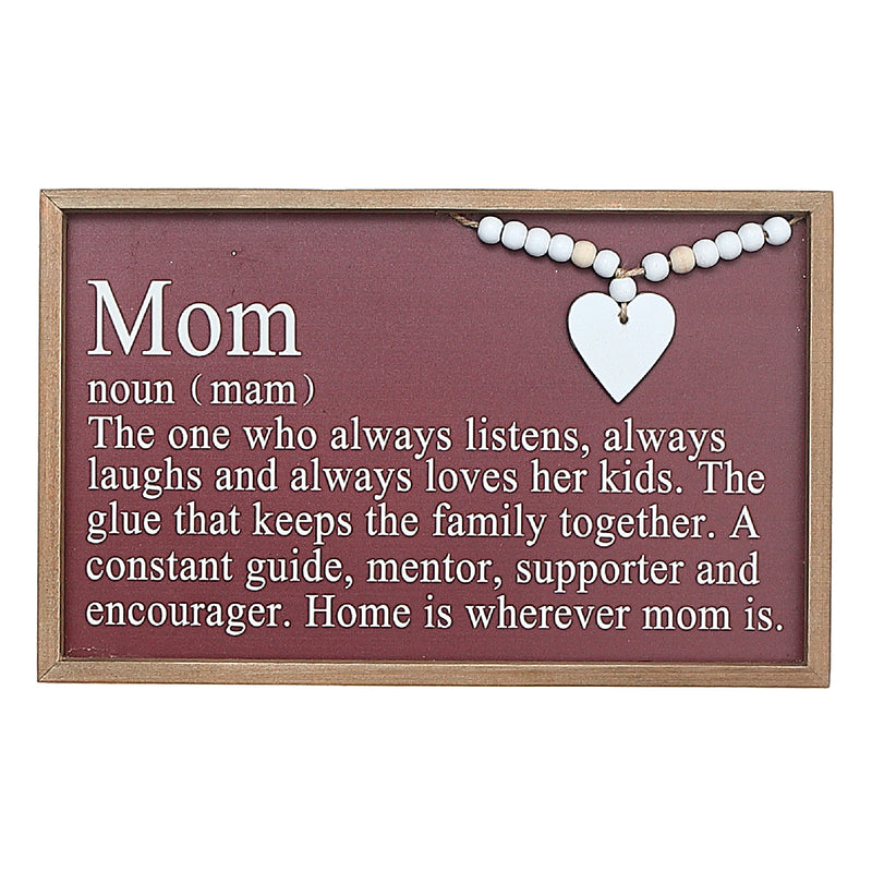 Framed Definition Of Mom Sign