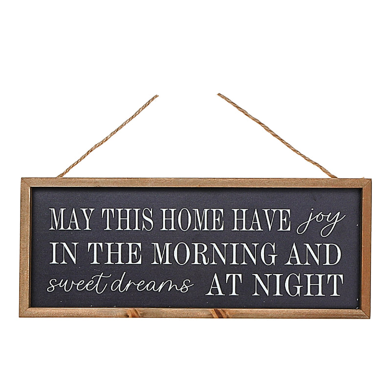 Framed Rect. Wood Sign May Your Home Be Filled With Asstd - Set of 2