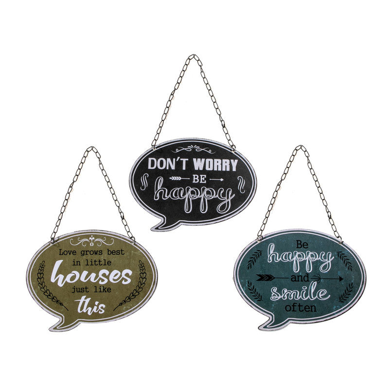 Iron Wall Speech Bubble (Asstd) - Set of 3