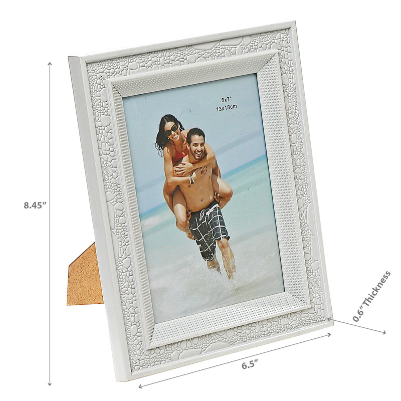 4" X 6" Picture Frame White Scale - Set of 2