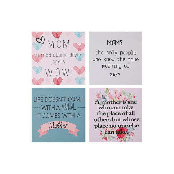 Canvas Wall Art (For Moms) (Asstd) - Set of 4