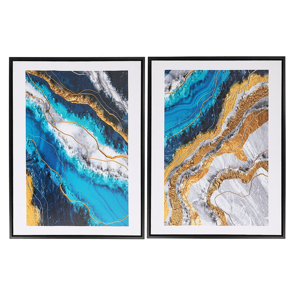 Framed Canvas Wall Art (Aquasource) (Asstd) - Set of 2