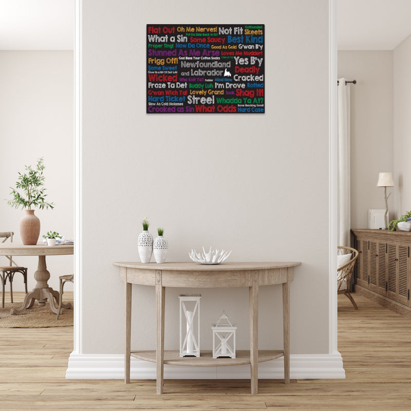 Canvas Wall Art Colorful Sayings 20 X 16