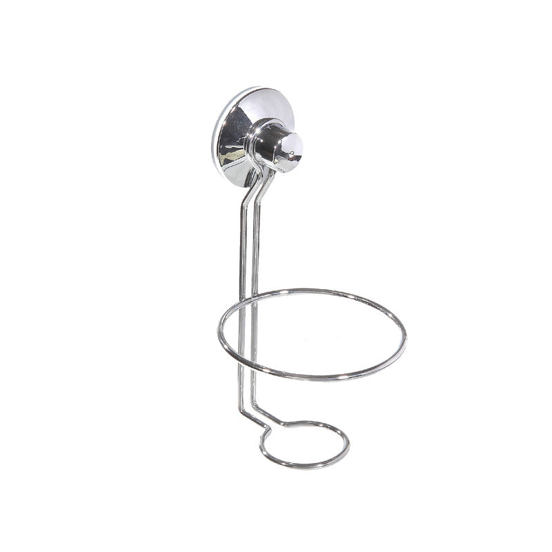 Chrome Suction Cup Hair Dryer Holder - Set of 2