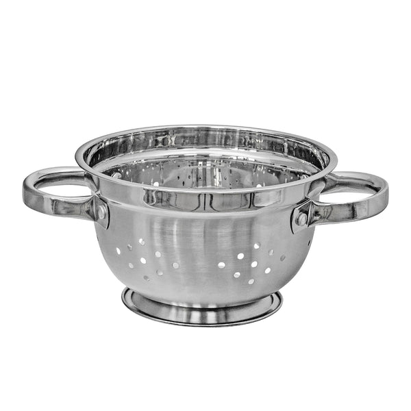 Stainless Steel Deep Colander With Handles 9.5"