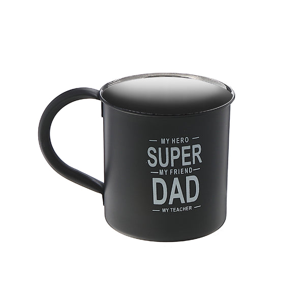 Stainless Steel Mug With Printing Super Dad - Set of 2