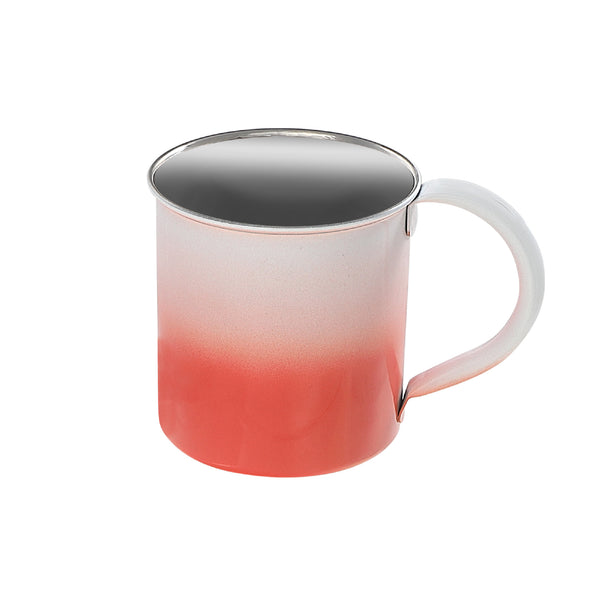 Stainless Steel Ombre Mug Orange - Set of 2