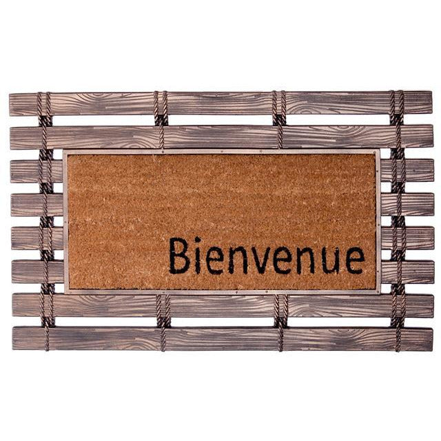 Bienvenue - Rubber Fence With Coir Mat