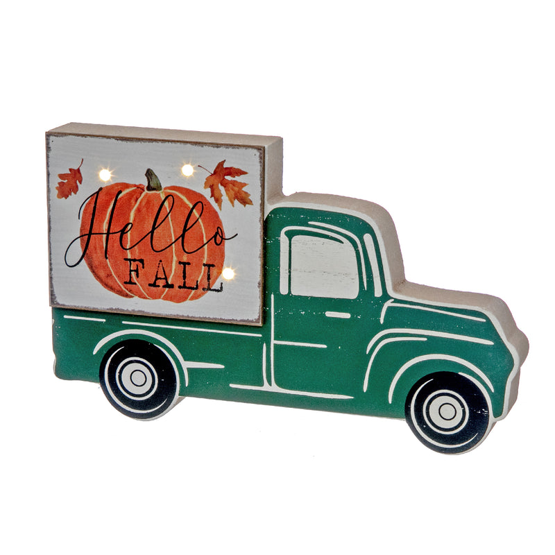 Led Wood Truck Block (Hello Fall)