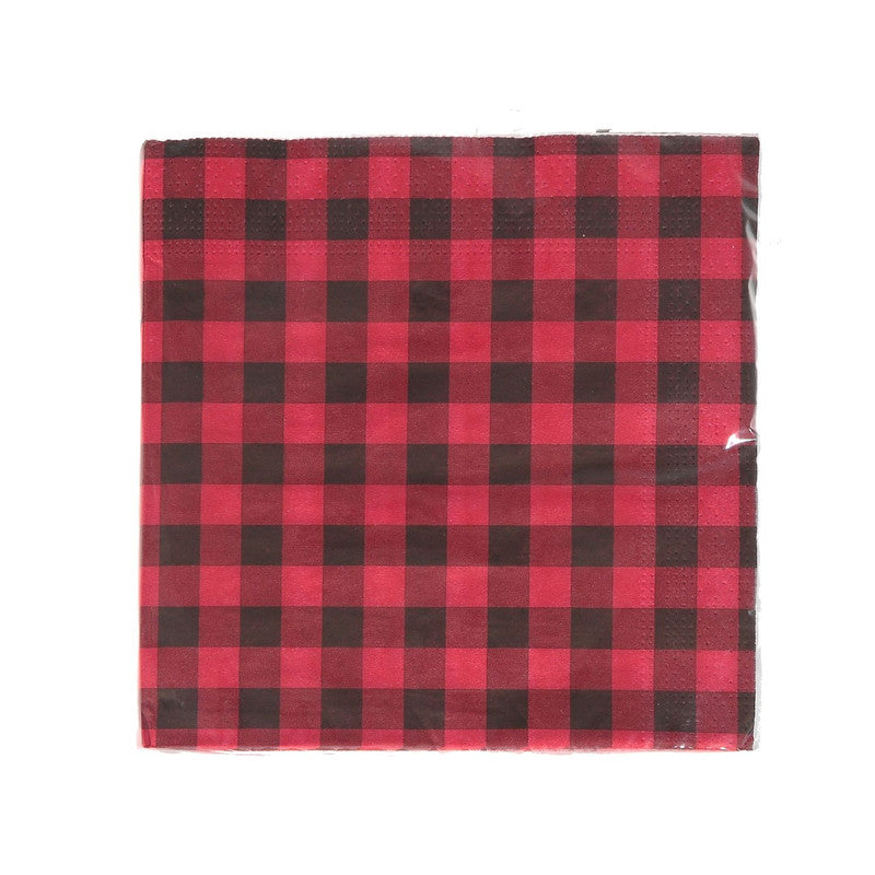 20 Pack Luncheon 3 Ply Napkin (Buffalo Plaid)