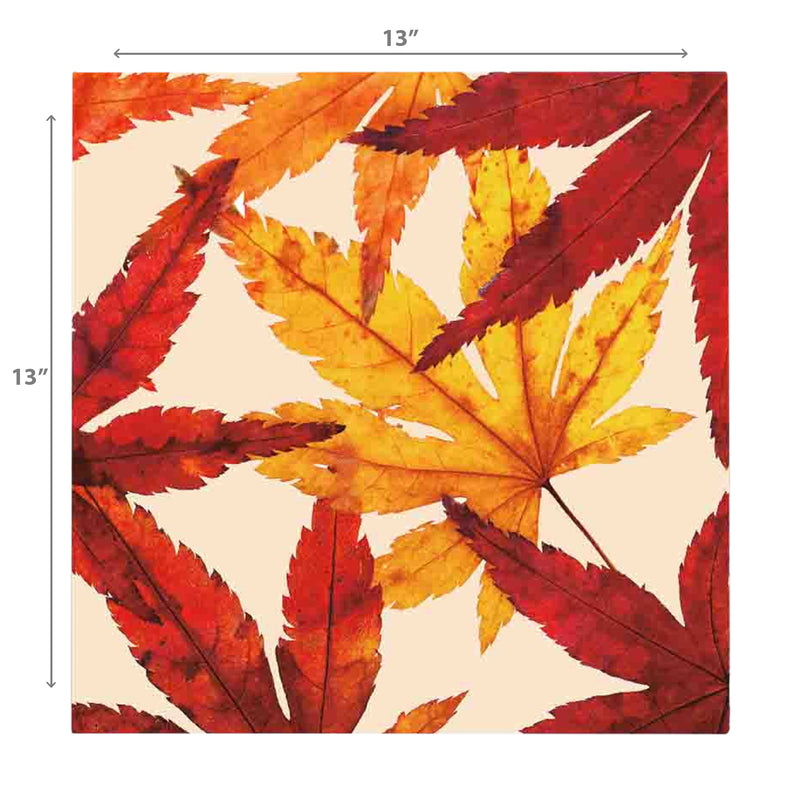 20 Pack Luncheon 3 Ply Napkin Fiery Leaves - Set of 6