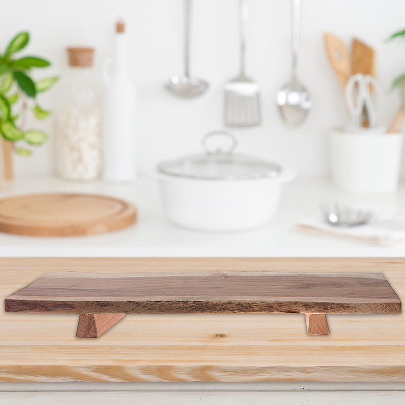 Acacia Wood Live Edge Serving Board