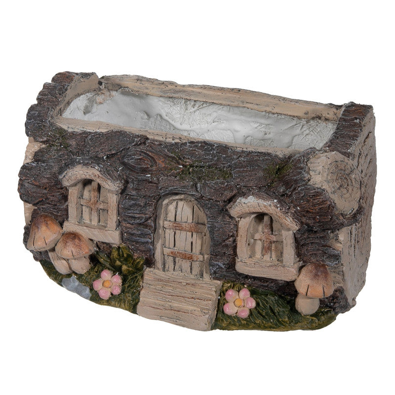 Mgo Tree Stump Planter (House With Windows)