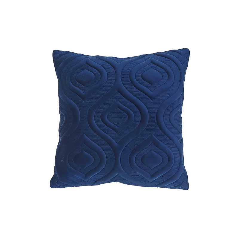 Velvet Impression Cushion (Navy Blue) - Set of 2