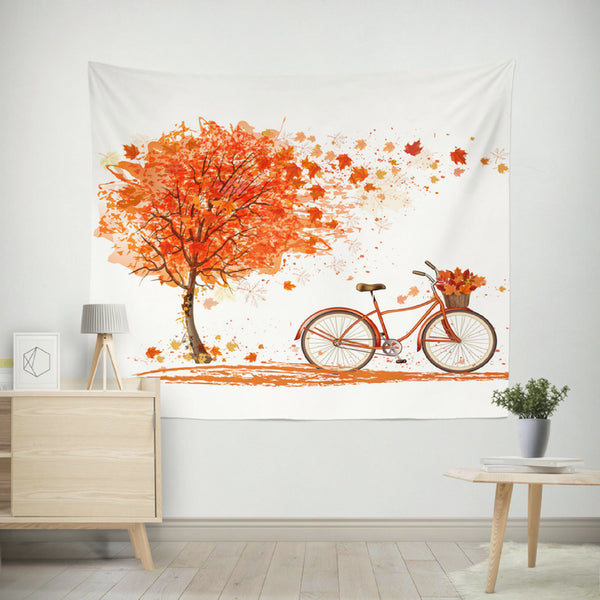 Polyester Backdrop 59" X 79" Bicycle Tree