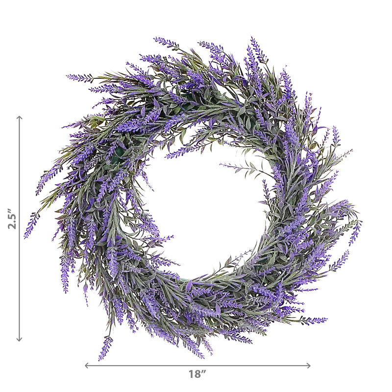 Artificial Lavender Wreath