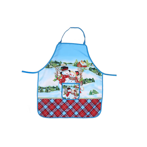 Apron With Pocket (Snowman Couple) - Set of 2