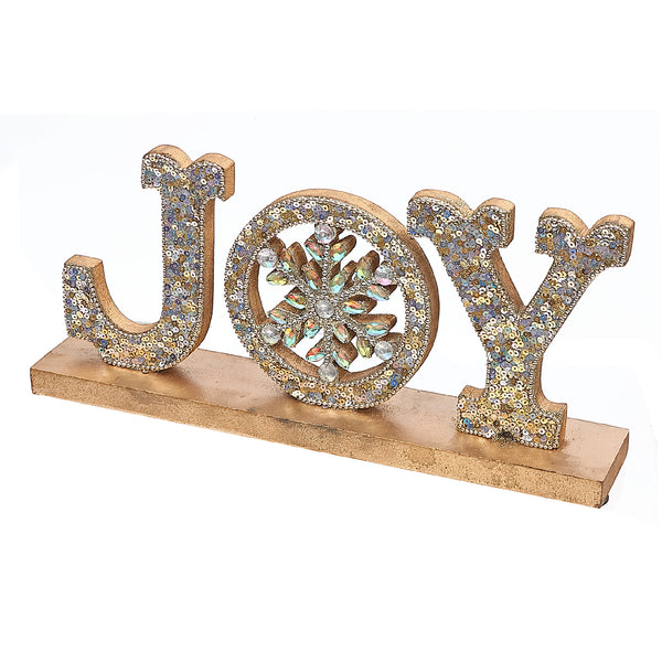 Beaded Glitter Word Stand (Joy)