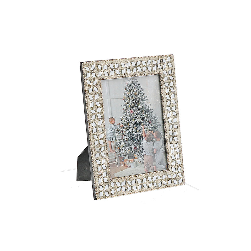 Christmas 5X7" Photo Frame Champagne Diamond