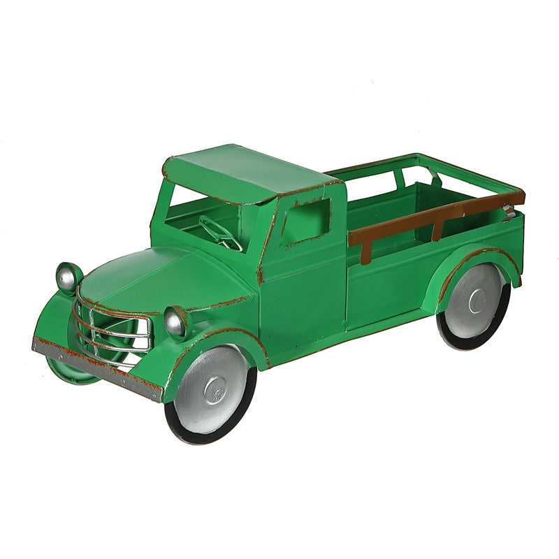 Metal Truck Planter (Green)